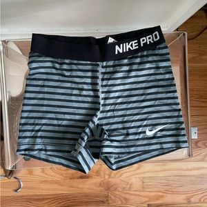 Striped Nike Pro Shorts